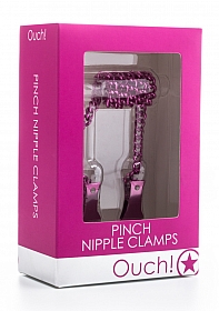 Pinch Nipple Clamps - Pink