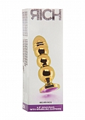 Plug Sparkling Sapphire - 4.9 Inch - Gold