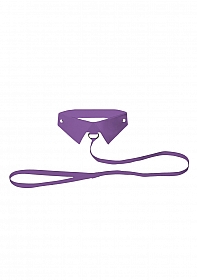 Classic Collar with Leash - Purple