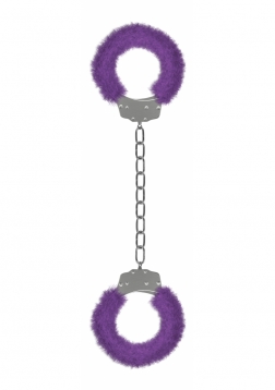 Beginner's Furry Legcuffs  - Purple