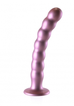 Beaded G-Spot Dildo - 8'' / 20,5 cm - Rose Gold