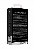 Silicone Ball Gag - With Roughend Denim Straps - Black ..