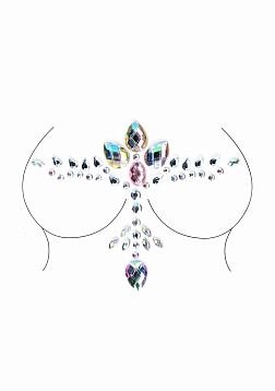 Dazzling Cleavage  Bling Sticker