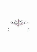 Dazzling Crowned Face Bling Sticker
