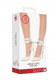 Ankle Cuffs - Nurse Theme - White..
