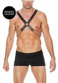 Men's Chain Harness - One Size - Black
