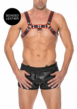Bulldog Leather Chest Harness - S/M