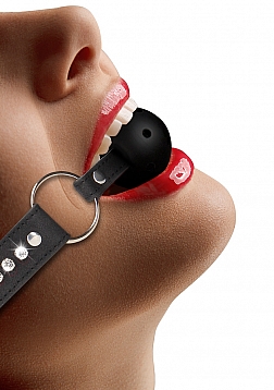 Ball Gag with Holes and Diamonds