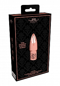 Royal Gems - Glitter - ABS Rechargeable Bullet - Rose Gold..