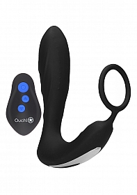 E-stim Vibrating Butt Plug & Cock Ring