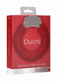 Beginner\'s Legcuffs Furry - Red