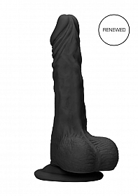Dong with testicles 10'' / 25 cm - Black