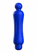 Demi - ABS Bullet With Silicone Sleeve - 10-Speeds - Royal Blue..