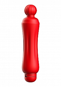 Demi - ABS Bullet With Sleeve - 10-Speeds - Red