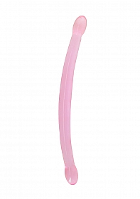 17'' / 42cm Non Realistic Double Dildo - Pink