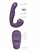 Zaki - Rechargeable Silicone Airwave - Pulse Wave - Vibrating G-Spot Vibrator - Purple..