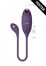 Quino - Air Wave & Vibrating Egg Vibrator - Purple - Tester..