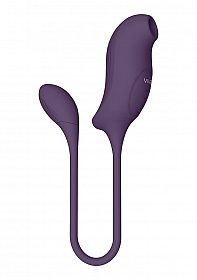 Quino - Air Wave & Vibrating Egg Vibrator - Purple