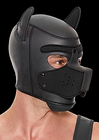 Ouch Puppy Play - Neoprene Puppy Hood - Black