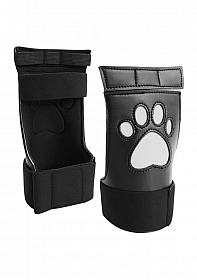 Ouch Puppy Play - Neoprene Puppy Paw Gloves - Black