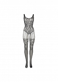 Lace and Fishnet Bodystocking - One Size