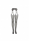 Shredded Suspender Pantyhose - One Size