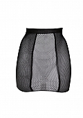 High-Waist Fishnet Skirt - One Size