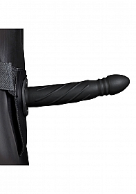 Twisted Hollow Strap-on - 8'' / 20 cm - Black