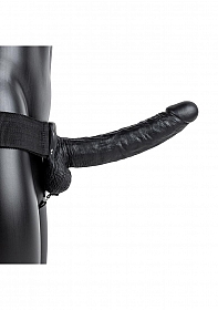 Hollow Strap-on with Balls - 9'' / 23 cm - Black