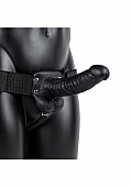 Vibrating Hollow Strap-On with Balls - 7\
