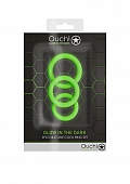 Cockring Set - Glow in the Dark - 3 Pieces