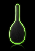Round Paddle - Glow in the Dark - Neon Green/Black