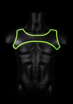 Neoprene Harness - GitD - Neon Green/Black - L/XL