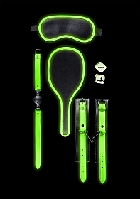 Bondage Kit #1 - Glow in the Dark - Neon Green/Black