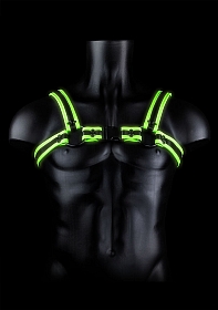Buckle Harness - Glow in the Dark - Neon Green/Black - S/M