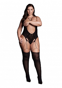 Elara VII - Bodystocking with Open Cups