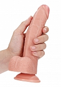 Curved Realistic Dildo with Balls and Suction Cup - 8\