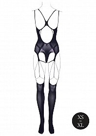 Elara VII - Bodystocking with Open Cups - One Size