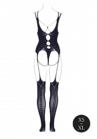 Elara VII - Bodystocking with Open Cups - One Size