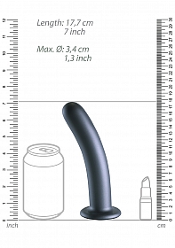 Smooth Silicone G-Spot Dildo - 7\'\' / 17 cm