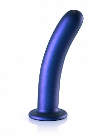 Smooth G-Spot Dildo - 7'' / 17 cm - Metallic Blue