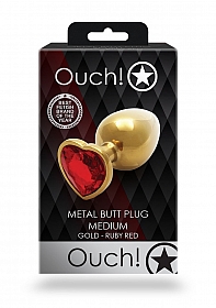 Heart Gem Butt Plug - Medium 