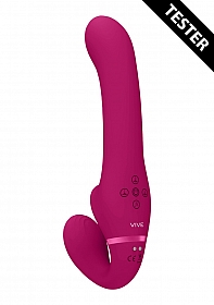 Dual Pulse-Wave & Airwave Strapless Strapon - Pink - Tester