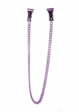 Pinch Nipple Clamps - Purple