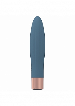 LoveLine - Fame - Mini-vibrador de 10 velocidades - Silicona - Recargable - Resistente al agua - Azu