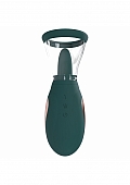 Pumped - Enhance - Automatic - 13-Speed - Silicone - Rechargeable Vulva & Breast Pump - Forest Green
