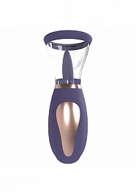 Pumped - Enhance - Automatic - 13-Speed - Silicone - Rechargeable Vulva & Breast Pump - Purple