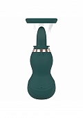 Pumped - Sensual - Automatic - 13-Speed - Silicone - Rechargeable Vulva & Breast Pump - Forest Green