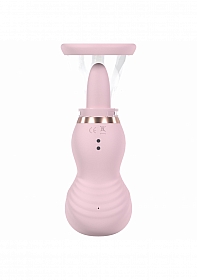 Pumped - Sensual - Automatic - 13-Speed - Silicone - Rechargeable Vulva & Breast Pump - Pink