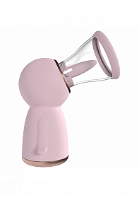 Pumped - Exquisite - Automatic - 13-Speed - Silicone - Rechargeable Vulva & Breast Pump - Pink